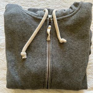 SOLD | J.Crew | Womens Gray Zip Up Vintage Hoodie | Size Small